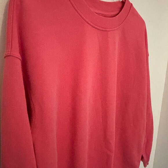 Lululemon Perfectly Oversized Crew Sweatshirt Rose Pink VGUC Athleisure - Picture 8 of 8